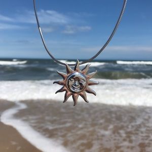 Sterling Silver Sun Pendant